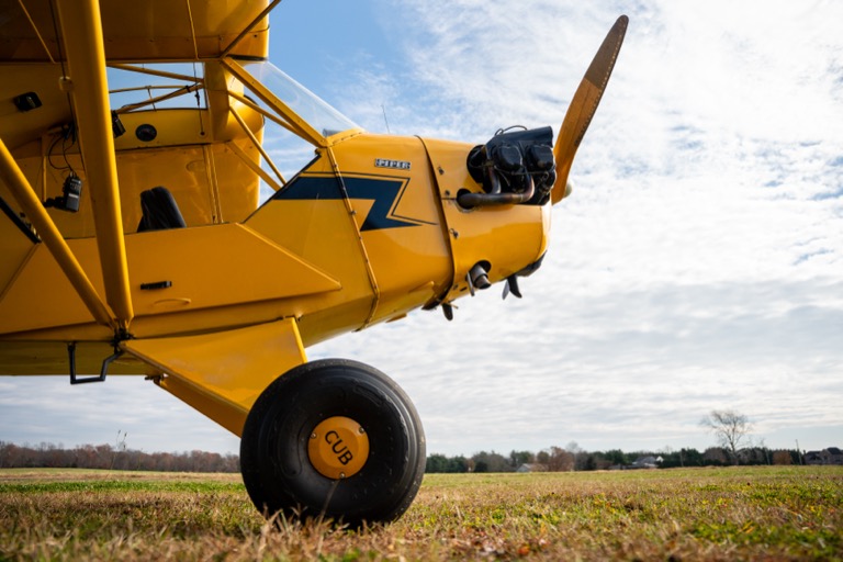 Piper J-3 Cub at Bucks Airport